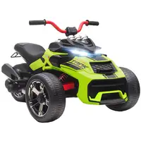 Quad Eléctrico Infantil 12V con 2 Motores Velocidad hasta 5 km/h Verde AIYAPLAY