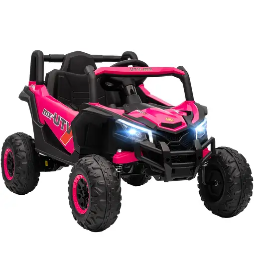 Coche Eléctrico para Niños 12V con 2 Motores Control Remoto Rosa AIYAPLAY Coche Eléctrico para Niños 12V con 2 Motores Control Remoto Rosa AIYAPLAY