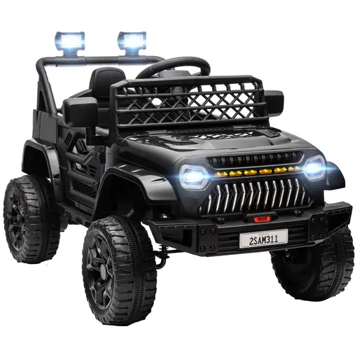 Coche Eléctrico para Niños de +3 Años con Mando a Distancia Negro AIYAPLAY Coche Eléctrico para Niños de +3 Años con Mando a Distancia Negro AIYAPLAY