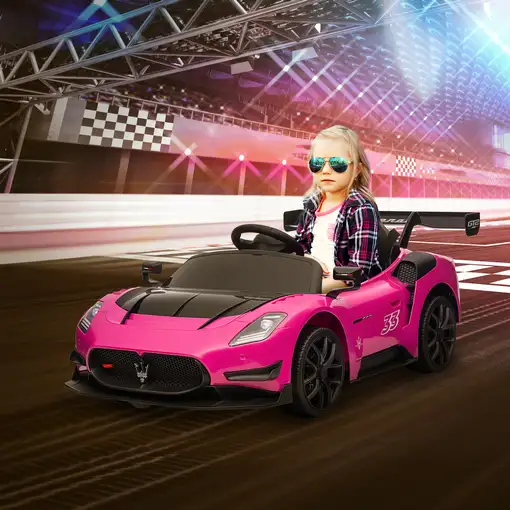 Coche Eléctrico para Niños de +3 Años Maserati GT2 Rosa AIYAPLAY