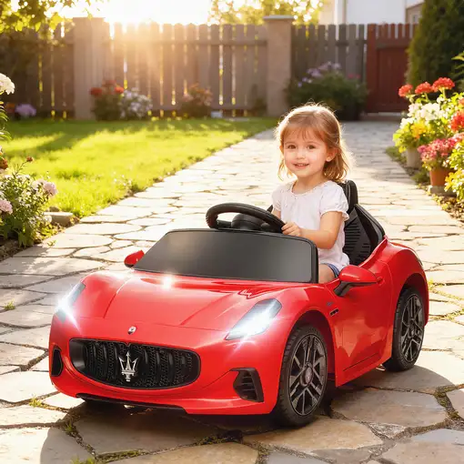 Coche Eléctrico para Niños Maserati Gran Turismo Folgore Rojo AIYAPLAY