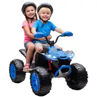 Quad Eléctrico para Niños de 3-8 Años 24V con 2 Motores Azul AIYAPLAY