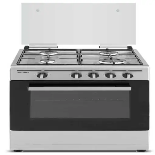 Cocina De Gas 4 Zonas Coccion Inox, SCI41GB SAUBER