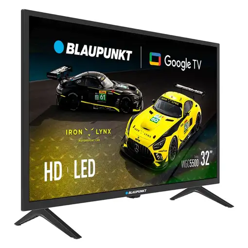 TV Led 32" HD-Ready, Smart, Google TV, Wifi, Asistente voz, 32WGC5500S BLAUPUNKT