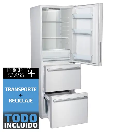 Frigorifico combi SAUBER SERIE 7-190FD nofrost f alto 190 cm ancho 60 cm blanco