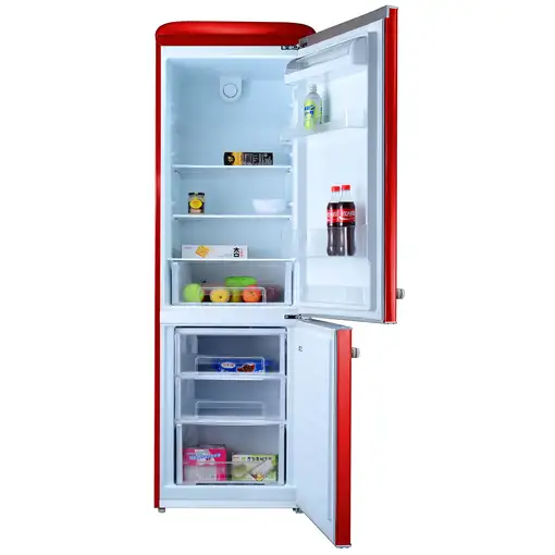 Frigorífico combi SAUBER SERIE 5-RETRO ROJO e alto 192 cm ancho 60 cm