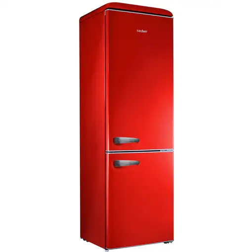 Frigorífico combi SAUBER SERIE 5-RETRO ROJO e alto 192 cm ancho 60 cm
