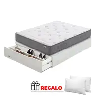 Pack Flex Garbi + Mad25 Zap. BLANCO VETA + Regalo (90x190 cm - Blanco veta)