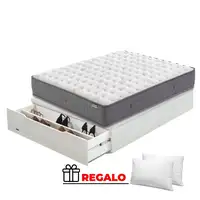 Pack Flex Nimbus + Mad25 Zap BLANCO VETA + Regalo (135x200 cm - Blanco veta)