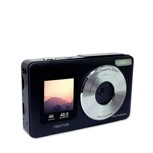 Cámara Digital 48 Mpx, 4k, Doble pantalla, Horizon DC915 PRIXTON