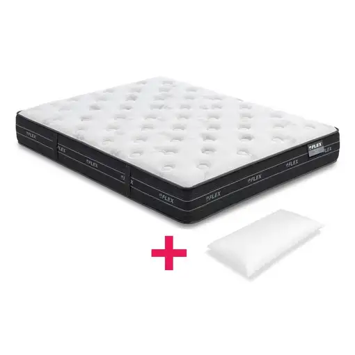 Pack Ahorro Colchón Nube Visco Flex + Almohada/s (135x190 cm - 2 Almohadas)