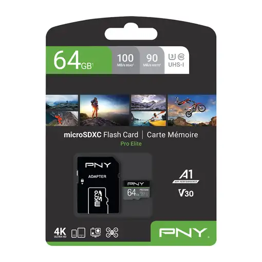 PNY PRO Elite 64 GB MicroSDXC UHS-I Clase 10