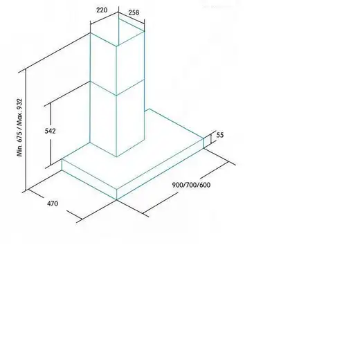 Edesa ECB-7411 X De pared Acero inoxidable 400 m³/h