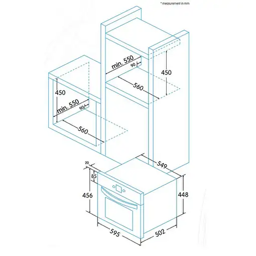 Horno 40 L Acero inoxidable 921270216 EDESA