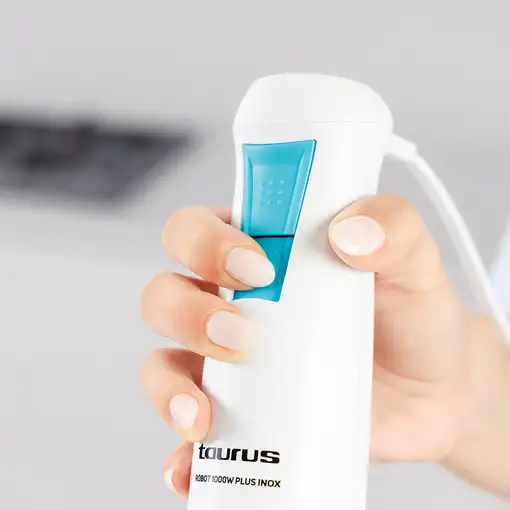 Taurus 916444000 licuadora Batidora de inmersión 1000 W Blanco, Azul