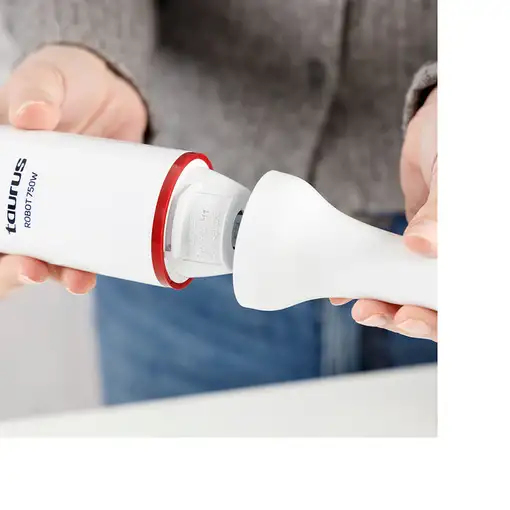 Taurus Robot 750 Batidora de inmersión 750 W Blanco, Rojo