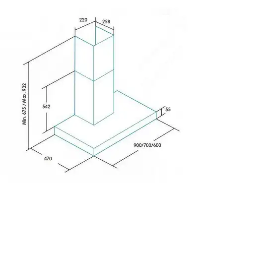 Edesa ECB-9411 X De pared Acero inoxidable 400 m³/h