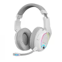 Mars Gaming MHW-100 Blanco, Auriculares Inalámbricos ARGB Flow, Micrófono ENC Extr