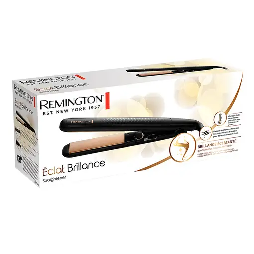 Remington Éclat Brillance Plancha de pelo Caliente Negro