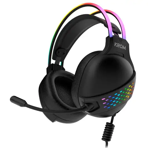 Krom Klaim Auriculares Alámbrico Diadema Juego USB tipo A Negro