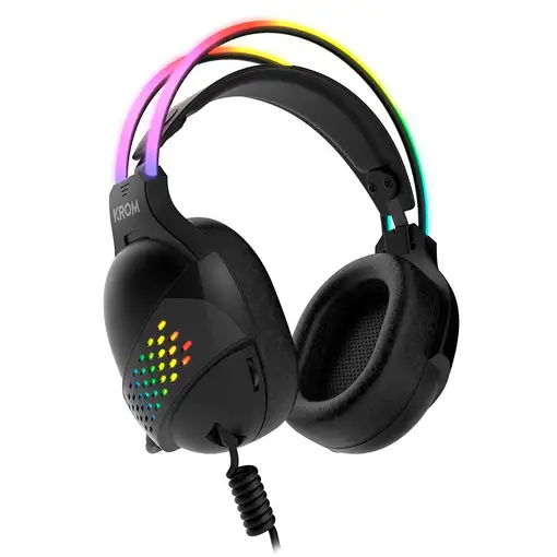 Krom Klaim Auriculares Alámbrico Diadema Juego USB tipo A Negro