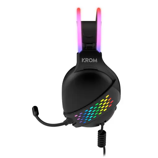 Krom Klaim Auriculares Alámbrico Diadema Juego USB tipo A Negro