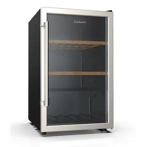 Corbero CFKWC61SW enfriador de vino Nevera de vino Independiente Aluminio 61 botel