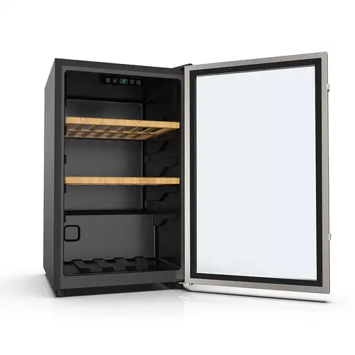 Corbero CFKWC61SW enfriador de vino Nevera de vino Independiente Aluminio 61 botel