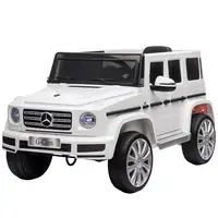 Coche Eléctrico para Niños de +3 Años BENZ G500 Carga 30 kg Blanco HOMCOM