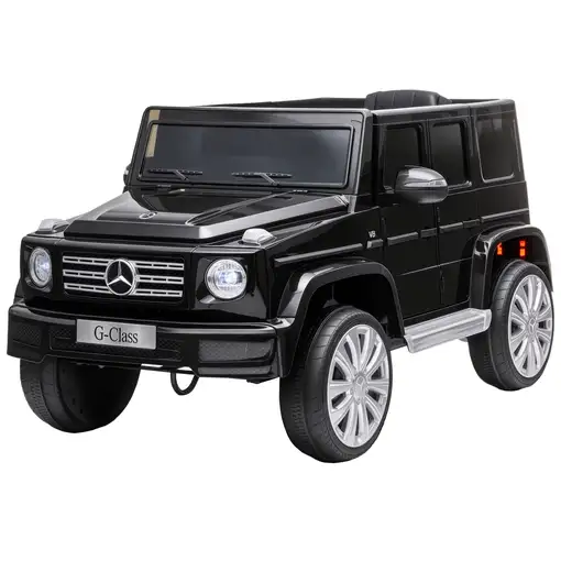 Coche Eléctrico para Niños de +3 Años BENZ G500 Carga 30 kg Negro HOMCOM Coche Eléctrico para Niños de +3 Años BENZ G500 Carga 30 kg Negro HOMCOM