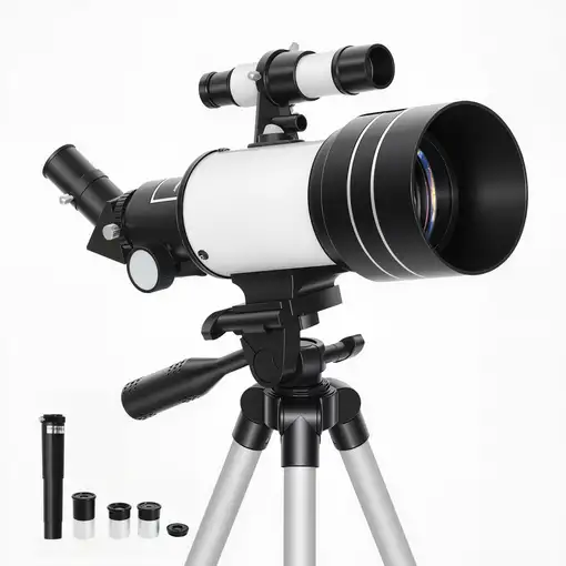 Telescopio Refractor Astronómico para Adultos Principiantes con Trípode Outsunny Telescopio Refractor Astronómico para Adultos Principiantes con Trípode Outsunny