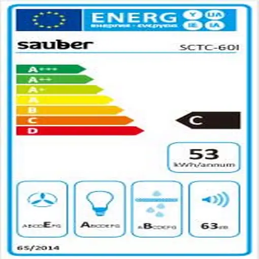 Campana telescopica SAUBER SCTC60I ancho 60 cm inox