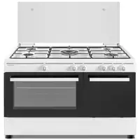 Sauber SCW5GB - Cocina De Gas 5 Zonas Coccion Con Portabombonas Blanca