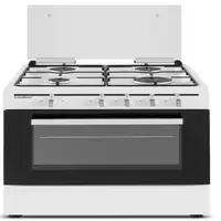 Sauber SCW41GB - Cocina De Gas 4 Zonas Coccion Blanca