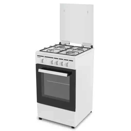 Sauber SCW41GB - Cocina De Gas 4 Zonas Coccion Blanca