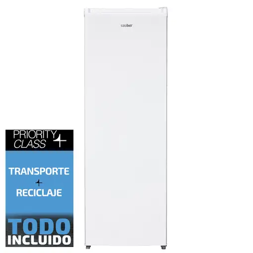 Frigorifico una puerta SAUBER SERIE 3-1F17024WH e alto 170 cm ancho 60 cm blanco