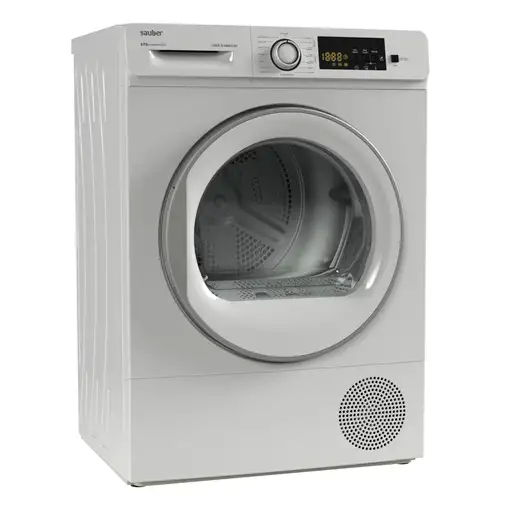 Secadora con bomba de calor SAUBER SERIE 5-DR8025V 8 kg e blanco