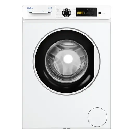 Lavadora carga frontal SAUBER SERIE 3-W8105V 8 kg 1000 rpm a blanco