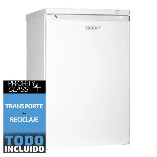 Congelador vertical SAUBER SERIE 3-CV8424WH e alto 85 cm . 91 litros . blanco