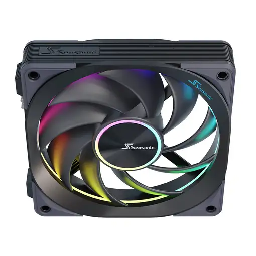 Seasonic MagFlow ARGB Carcasa del ordenador Ventilador 12 cm Negro 3 pieza(s)