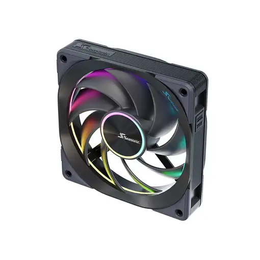 Seasonic MagFlow ARGB Carcasa del ordenador Ventilador 12 cm Negro 3 pieza(s)