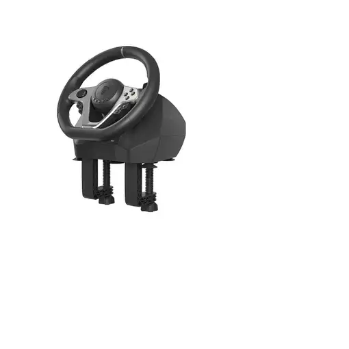 GENESIS Seaborg 400 Negro, Plata USB Volante + Pedales Nintendo Switch, PC, PlaySt