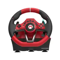 Hori Mario Kart Racing Wheel Pro Deluxe Negro, Rojo USB Volante + Pedales Analógic
