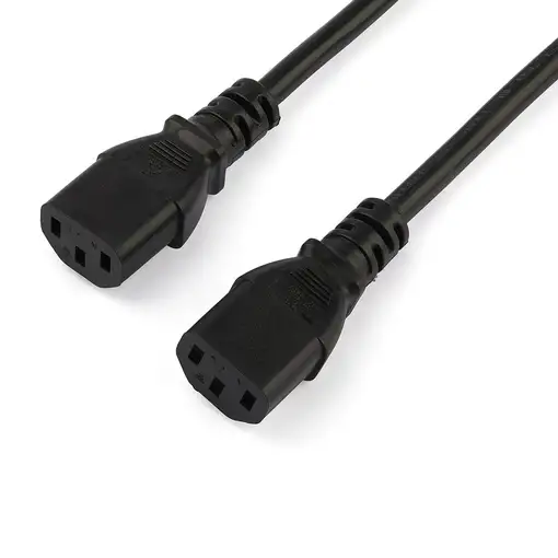 StarTech.com Cable de 2m de Alimentación en Y para Ordenador, 18AWG, EU Schuko a 2