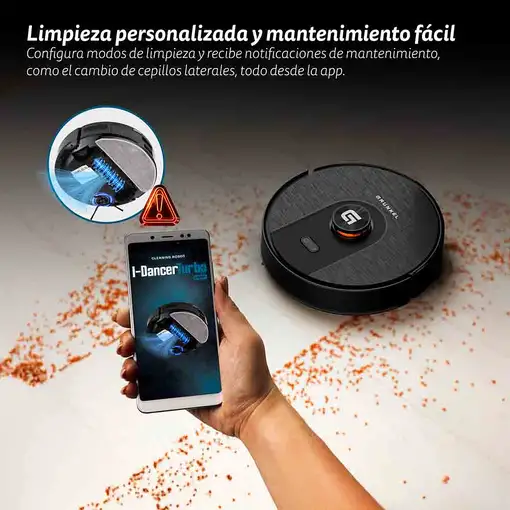 Grunkel I-DANCERTURBOLASER aspiradora robotizada 0,25 L Negro