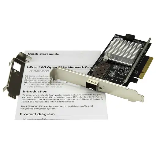 StarTech.com Tarjeta de Red PCI Express 10G con Ranura SFP+ Abierta - Chipset Inte