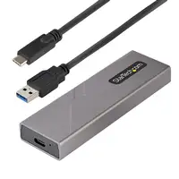 StarTech.com Caja Externa de Aluninio USB-C 10Gbps a NVMe M.2 o SSD M.2 SATA - Sin