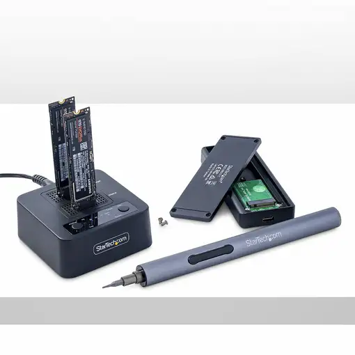 StarTech.com Dock Duplicador Clonador Autónomo 1:1 de Unidad SSD NVMe M.2 - 90GBpm