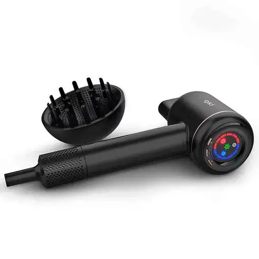 Secador de pelo negro, iónico profesional, 1600 W, ONYX SMART GRUNKEL