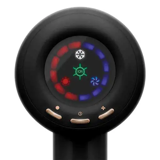 Secador de pelo negro, iónico profesional, 1600 W, ONYX SMART GRUNKEL